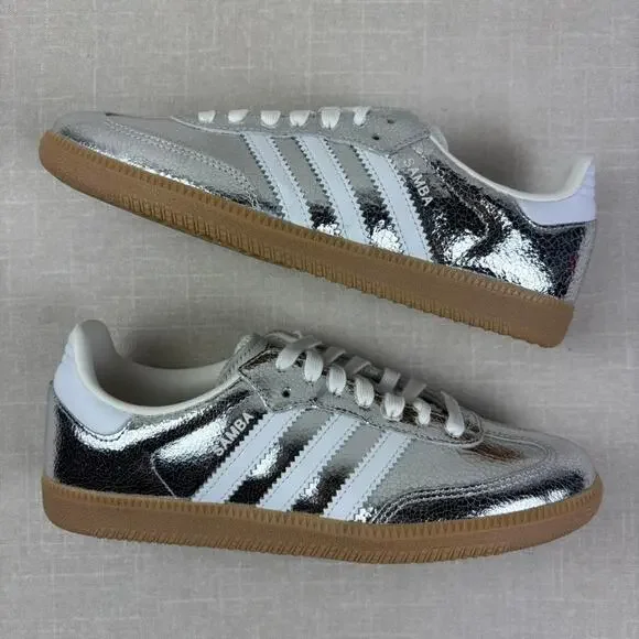 🛸 adidas Samba OG Silver Metallic 8.5W